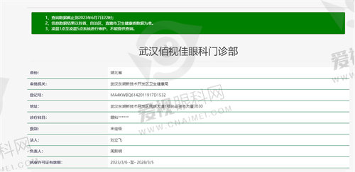 佰视佳眼科资质图